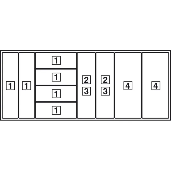 Laikiklis prieskonių 6 indeliams medinis 417x111 mm HAFELE