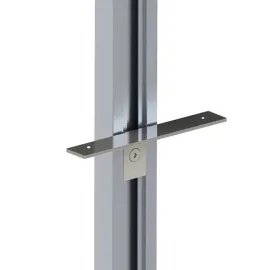 Laikikliai lentynai med. L160 juoda 2vnt PHOS