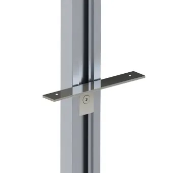Fixing element for wooden shelf L160mm black 2 pcs STILI PHOS