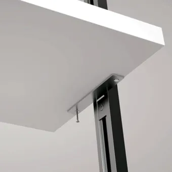 Fixing element for wooden shelf L160mm black 2 pcs STILI PHOS