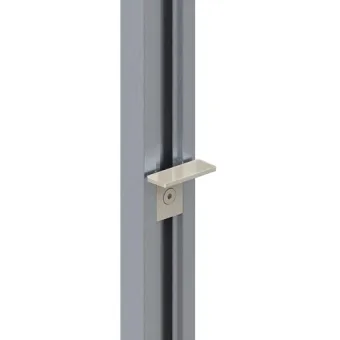 Fixing element for glass shelf L50mm black 2 pcs STILI PHOS