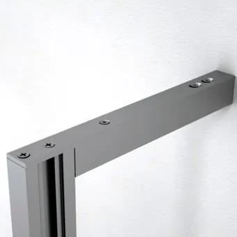 Upper wall connection element L345mm black STILI PHOS
