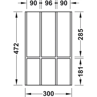Dėklas įrankiams Move, 300x472mm, medinis, ąžuolas