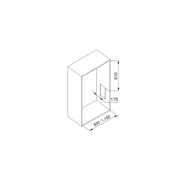 Hang pull down wardrobe rail lift, W830-1150mm, Chrome plated, Steel and Plastic
