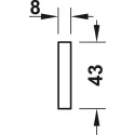 Compensating strip Move, For nominal length 500mm