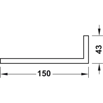 Compensating strip Move, for nominal length up to 650mm