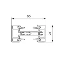 Vertical profile STILI PHOS, L5200mm, black
