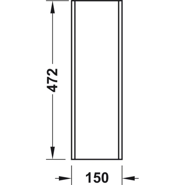 Dėklas 150x472x43 med. t.uosis H