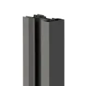 Profilis vertikalus STILI PHOS, su grioveliu LED juostai, L4800mm, juoda