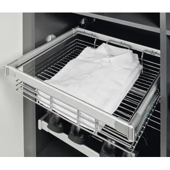 Pull out basket, for pull-out frame system
