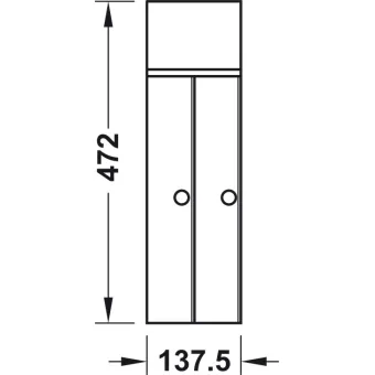 Laikiklis folijai Move, 137,5x472mm, medinis, tamsus uosis