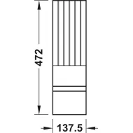 Laikiklis peiliams 137.5x472 med. t.uosis H