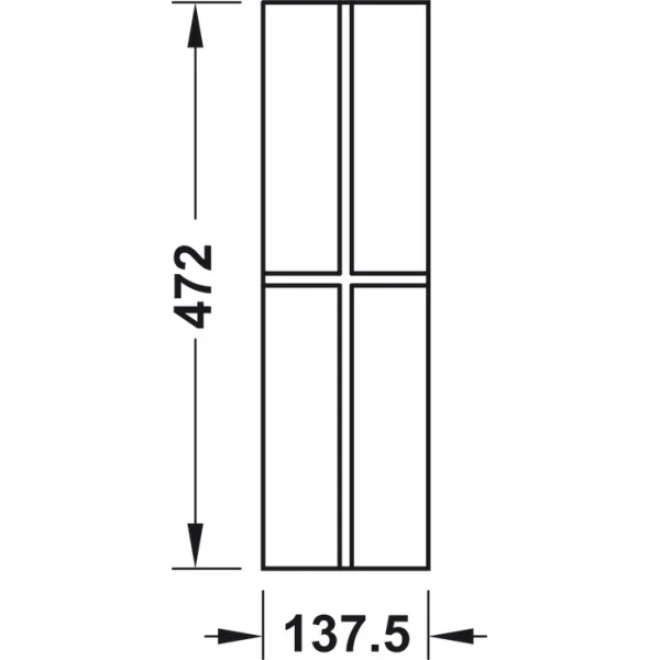 Cross divider insert Move, Drawer compartment system, universal, flexible
