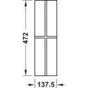 Skirtukas dėklui 137.5x472 med. t.uosis H
