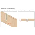 Profilis Pin sistemai L3000mm, titanium