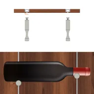 Laikiklis butelio Pin Wine titanium SALICE