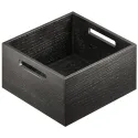 Dėžutė Move, 236x236x110mm, medinė, tamsus uosis