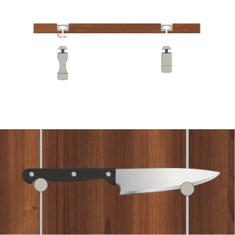 Laikiklis peilio Pin Knife aliuminis