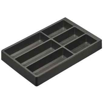 Dėklas įrankiams 300x480mm, plastikinis antracitas