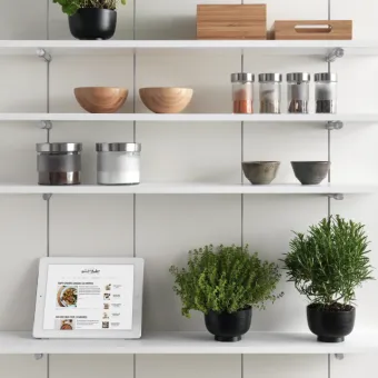 Laikiklis lentynos Pin Shelf titanium