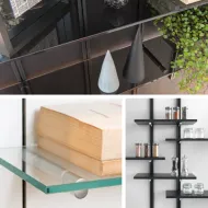Laikiklis lentynos Pin Shelf titanium SALICE