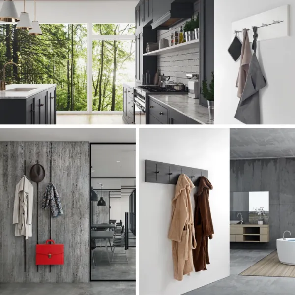 Display storage system for clothing and accessories Pin Hang aluminium