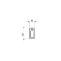 Rectangular rod, with plastic protection 15x30mm L4800mm black STILI PHOS