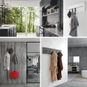 Display storage system for clothing and accessories Pin Hang titanium