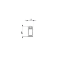 Vamzdis stač.su plast.aps. 15x30 L4800 ruda PHOS