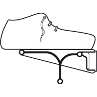 Lentyna batams 510-940 juoda HAFELE
