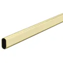 Vamzdis ovalus, 30x15x1mm, L2500mm, žalvaris lakuotas