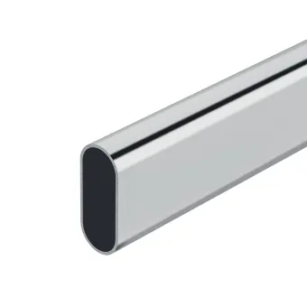 Wardrobe rail OVA, 30x15x0.8mm, L1500mm, chrome