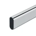Vamzdis ovalus, 30x15x0,8mm, L3000mm, chromas