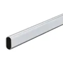 Vamzdis ovalus, 30x15x0,8mm, L3000mm, chromas