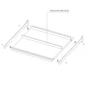 Bracket for shoe rack WALK-IN, brown metal grey