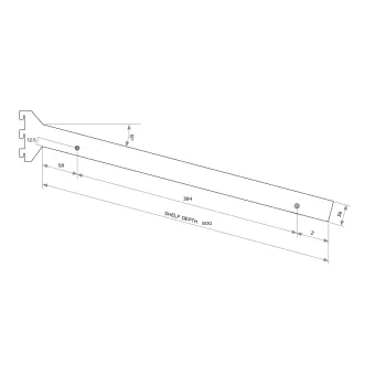 Bracket for shoe rack WALK-IN, brown metal grey