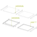 Shelf bracket, lateral, for WALK-IN system, L400mm, brown metal grey MODUS