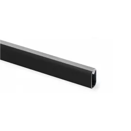 Vamzdis aliuminio ovalus su plast.apsa. 30x15 L2350 juoda