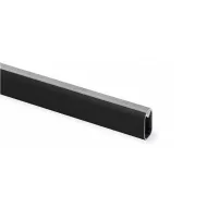 Vamzdis aliuminio ovalus su plast.apsa. 30x15 L2350 juoda
