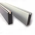 Vamzdis stačiakampis su plastikine apsauga 30x10mm, L3000mm, aliuminis
