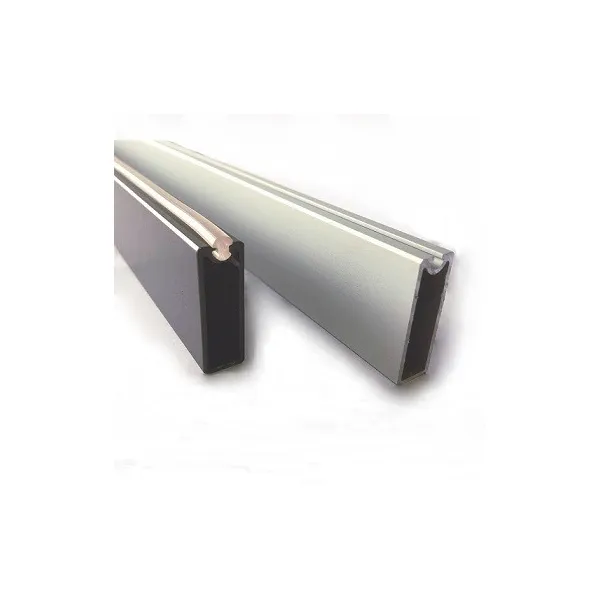 Tube rectangular with plastic protection 30x10mm L2000mm brown