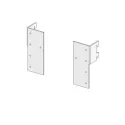 End brackets, L type, vertical, for WALK-IN system H122mm L+R gray MODUS