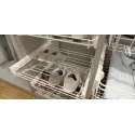 Lentyna batams P600mm, ištraukiama, švelniu uždarymu balta