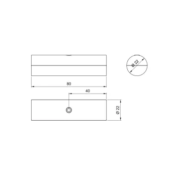 Extension for Ø25mm tube