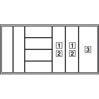 Inserts accessories, nominal length 500mm, for cutting to size