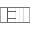 Inserts accessories, nominal length 500mm, for cutting to size