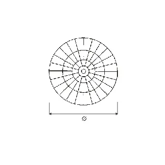Karuselė pilno rato Ø720mm, chromas