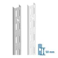 Profilis vertikalus metl. dvigubas 50 L2000 juoda