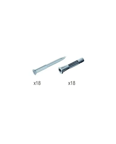 Fixing screws-sleeves 30x6mm, 60x4mm, (18 sets)