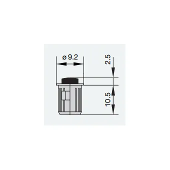 Bumper, knock-in, stainless steel